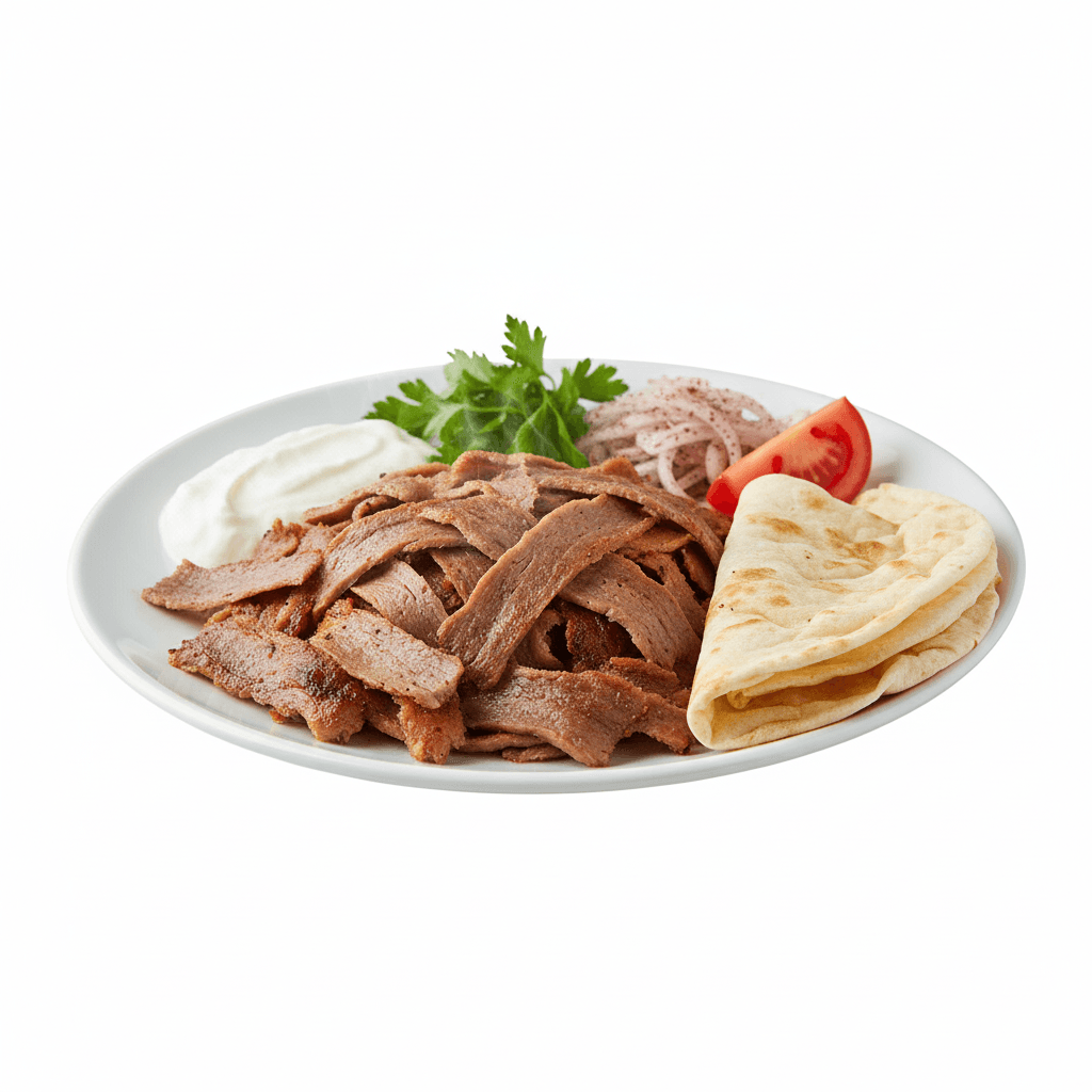 Frissen készült döner tál